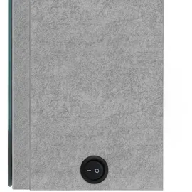 vidaXL LED-Spiegelschrank 50 cm grau