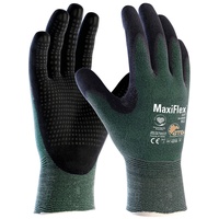 (12 Paar) ATG Handschuhe 34-8443 Schnittschutzhandschuhe MaxiFlex Cut 12 x grün/schwarz 11