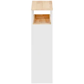 SoBuy BZR54-III-WN Badschrank 23 x 82 x 65 cm Weiß MDF