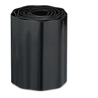 relaxdays Rasenkante Rasenkante Kunststoff 9 Meter schwarz