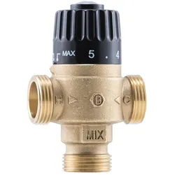 Thermostatisches Mischventil, regulierbar, zylindrisches AG 1'', L 59mm, Kv 1,8