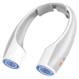 Nackenventilator, USB Portable Nackenventilator, Ventilator Hals mit 360°Cooling Luftstrom und 4-Speed Tragbare Hände frei Persönlicher Ventilator 4000 mAh Akku für Männer Frauen Kinder #Blau