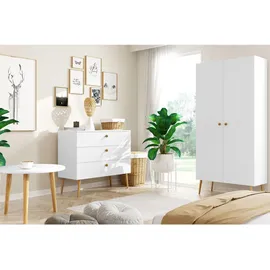 Möbel Kraft Kommode 100 x 85 cm Weiß
