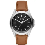 Armani Exchange Herren Analog Quarz Uhr mit Leder Armband AX2635