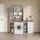 livinity® Waschmaschinenschrank Paolina 66 x 88,2 cm Weiß/Artisan