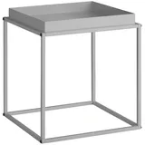 Tectake Beistelltisch Grau Metall 40 x 40 x 44 cm