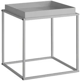 Tectake Beistelltisch Grau Metall 40 x 40 x 44 cm