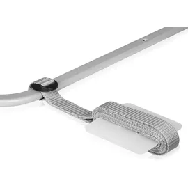lionelo Lora XL Tragbares Bettschutzgitter für Kinder, Neigungsverstellung bis 180°, klappbares Schutzgitter für Bett, 45 cm – 150 cm, StandSafe-Sicherung, Schutz gegen Herausfallen