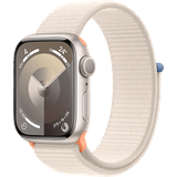 Apple Watch Series 9 GPS 41 mm Aluminiumgehäuse polarstern, Sport Loop polarstern One Size