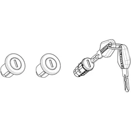 Shad 203134R 203134R Schloss mit Schlüssel für Seitenkoffer 3U