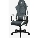 AeroCool Crown AeroSuede Universal-Gamingstuhl Gepolsterter Sitz Blau Stahl, Gaming Stuhl, Blau