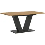 inn.furn Esstisch Eiche grau Tisch ausziehbar 150 - 190 cm - Naturbelassen/Grau