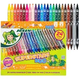 Jolly SUPERSTARS DUO Filzstifte farbsortiert, 24 St.