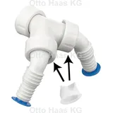 Haas + Sohn Doppelschlaucht_lle mit R_ckstau-