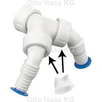 Haas + Sohn Doppelschlaucht_lle mit R_ckstau-