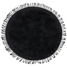 Beliani Bitlis Shaggyteppich 140 x 140 cm Schwarz