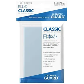Ultimate Guard Sammelkarte Classic Soft Sleeves Japanische Größe Transparent (100)