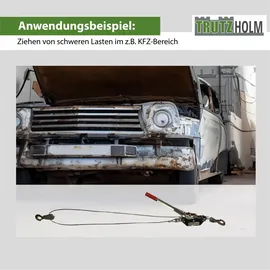 Trutzholm Seilwinde Stahl 2t silberfarben