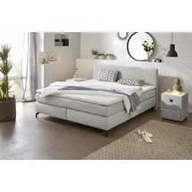 INOSIGN Boxspringbett »"Alinas"! Topseller, inkl. Topper«, erhältlich in unterschiedlichen Breiten und Farbvarianten, grau