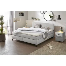 INOSIGN Boxspringbett »"Alinas"! Topseller, inkl. Topper«, erhältlich in unterschiedlichen Breiten und Farbvarianten, grau