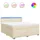 vidaXL Boxspringbett 180 x 200 cm Creme