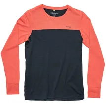 Devold Classic Linear LS Wmn, M Ink/Coral
