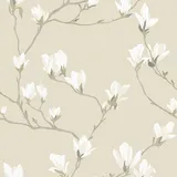 Laura Ashley Vliestapete Magnolia Grove Natural 10,05 x 0,52 m