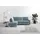 Home Affaire Ecksofa HOME AFFAIRE "Summer L-Form", blau (blau, grau), B:236cm H:91cm T:170cm, 100% Polyester, Sofas, Ecksofa, mit Ottomane, wahlweise mit Bettfunktion und Bettkasten, Cord-Bezug