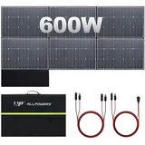 ALLPOWERS SP039 600W Faltbar Solarpanel Wohnmobil Solarpanel Set IP67 Wasserdicht 44V Monokristalline Solarmodule für Tragbare Solargeneratoren RV Batterie Boot Wohnwagen Balkon Garten Camping