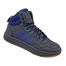adidas Hoops 3.0 Mid Winterized Carbon / Dark Blue / Gum 45 1/3
