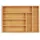 Relaxdays Besteckkasten Schubladeneinsatz mit 6 Fächern Bambus 5 x 25,5 x 35,5 cm natur