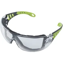 wolfcraft Schutzbrille Sport mit Bügeln und Gummiband, farblos