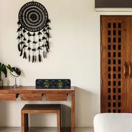 Relaxdays Weinregal 2er Set 53 x 14 x 12 cm Schwarz