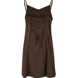 URBAN CLASSICS Vicose Kurzes ärmelloses Kleid Brown 5XL