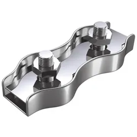 Dörner + Helmer Seilklemme 8mm Weiß / Edelstahl