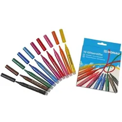 Faserschreiber 10 Stück Glitter