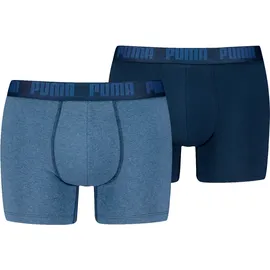Puma Basic Boxershorts blau L 2er Pack