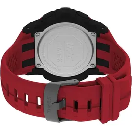 Timex UFC Rush Herren-Armbanduhr, 52 mm, rotes Armband, digitales Zifferblatt, schwarzes Gehäuse TW5M59200