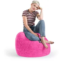 Sitting Point BeanBag Fluffy 70 x 110 cm pink