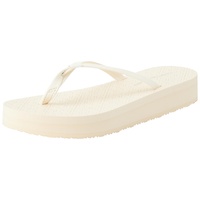 Tommy Hilfiger Damen Flip Flops Beach Sandal Badeschuhe, Weiß (Calico), 36