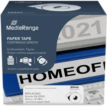 MediaRange Endlospapierrolle 22205 Weiß 62,0 mm 1 Blatt 1 St.
