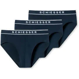 SCHIESSER 95/5 Shorts dunkelblau XL 3er Pack
