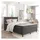 vidaXL Boxspringbett 180 x 200 cm Dunkelgrau
