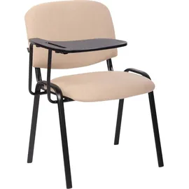 CLP Stuhl Ken mit Klapptisch Stoff creme