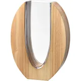 LEONARDO Vase Legno braun,