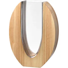 LEONARDO Vase Legno braun,