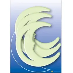 HERMA Schmucketikett Leuchtsticker Mond 3 St. 15018