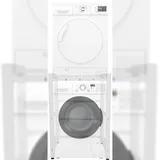 deluke DELUKE® Waschmaschinengestell KAMED Stahl, 105x75x62cm, Universal Waschmaschinenregal Waschmaschinenuntergestell Zwischenbau Weiß