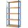 Karat Schwerlastregal Stahl 180 x 90 x 45 cm Blau-Orange