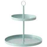 Boltze Etagere Samina aus Metall, 34 cm, Ø 30 cm, türkis